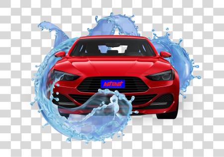 Download car wash with water PNG file