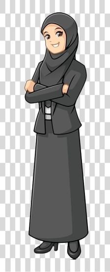 Download islámico árabe profesor personaje niña PNG file