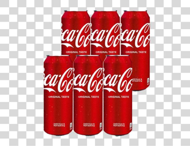 Download seis paquete de coca-cola latas Clip arte