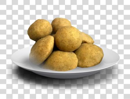 Download A Plate of crujiente frito koftas PNG file