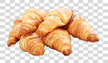 Download pile of freshly baked croissants PNG file