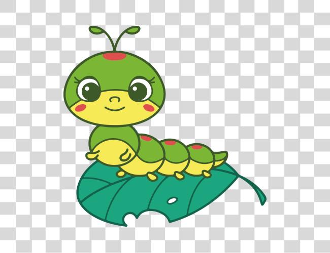 Download cute cartoon style caterpillar Clip Art