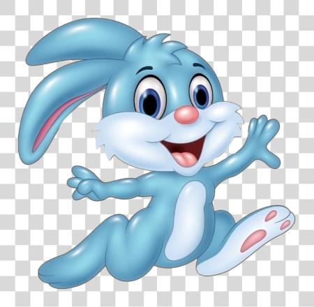 Download feliz azul Bunny PNG file