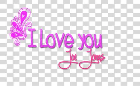 Download I Love You Stylish PNG file