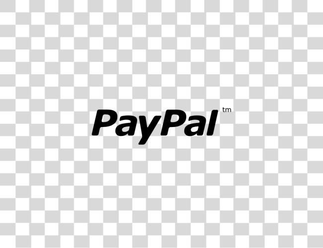 Download Paypal negro logotipo Clip arte