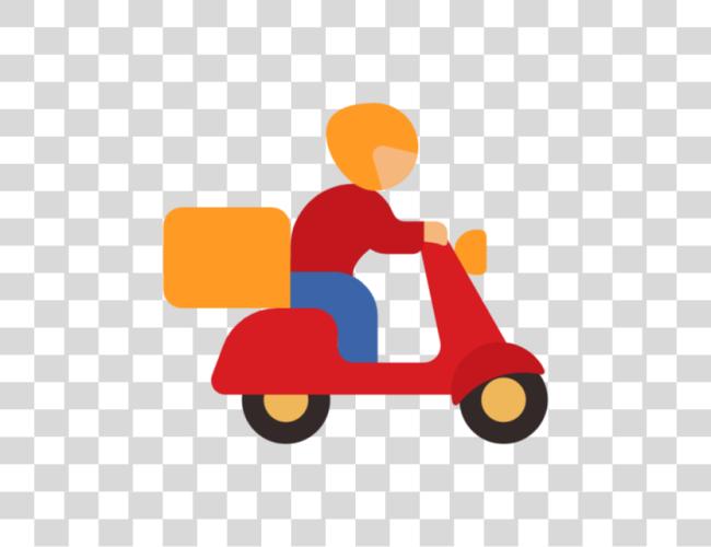 Download delivery motorcycle driver colorful icon Clip Art