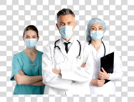 Download Three Doctors Standing PNG file