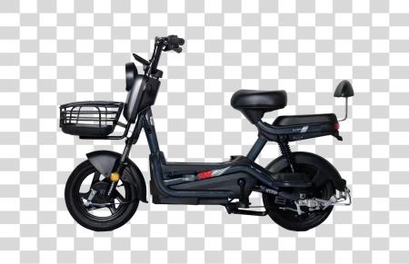 Download Electric Scooter with Basket PNG file