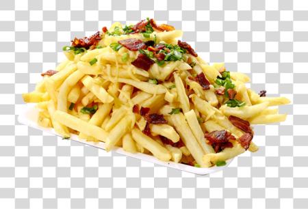 Download fried potatoes in plate PNG file