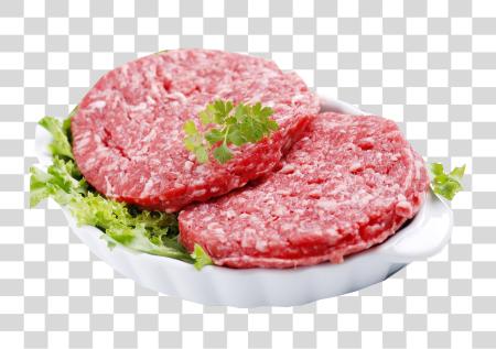 Download Fresh Ground Beef Patties  PNG file