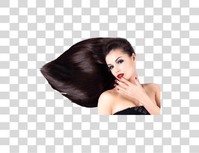 Download A beautiful Girl with a Nice Make up and Amazing Black Hair Clip Art