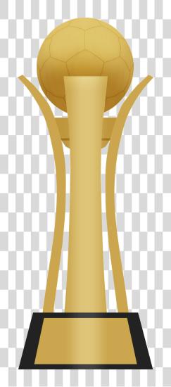 Download champions trophy illustration with big ball above PNG file