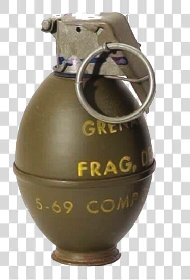 Download Hand Grenade with Fuse PNG file