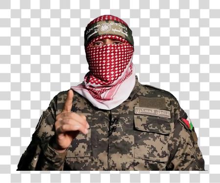 Download abu Ubaida Hamas voz of resistencia PNG file