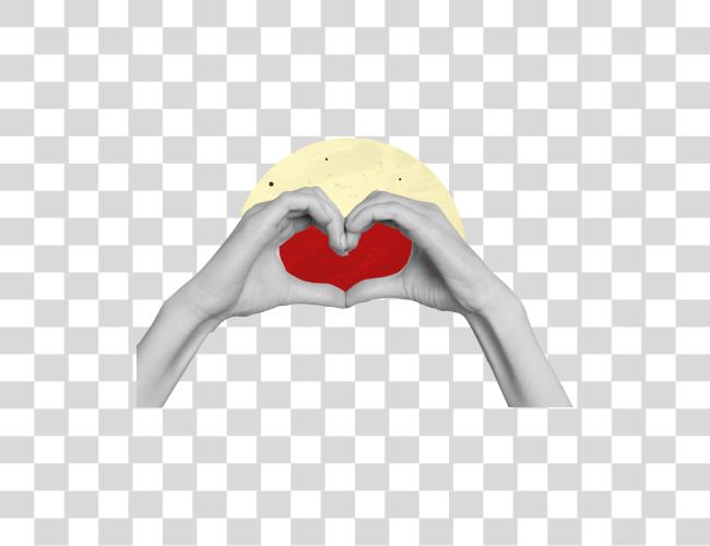 Download pair of hands forming a heart shape Clip Art