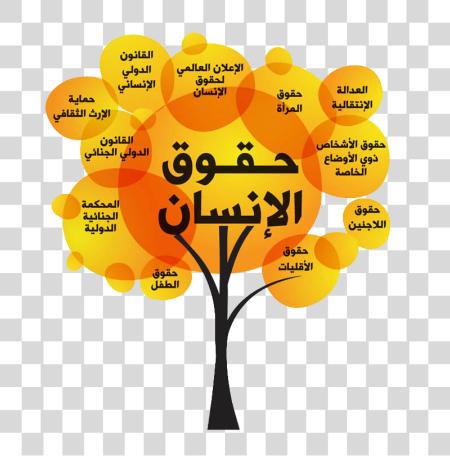 Download human rights tree in arabic poster PNG file