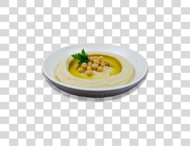 تحميل وعاء من hummus مقبلات مقطوعة فن