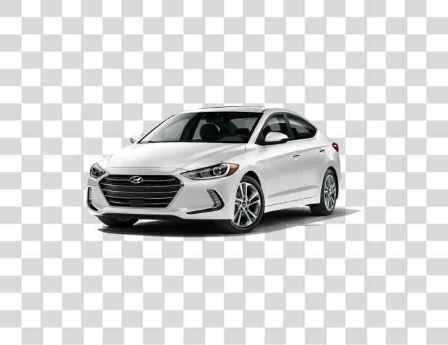 Download White Hyundai Elantra Sedan Clip Art