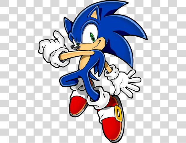 Download Sonic The Hedgehog Fast Blue Speedster Mascot Clip Art