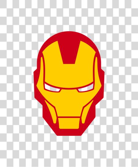 Download iron man head illustration PNG file