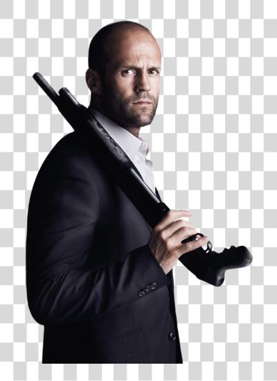 Download Jason Statham el acción actor llevando escopeta PNG file