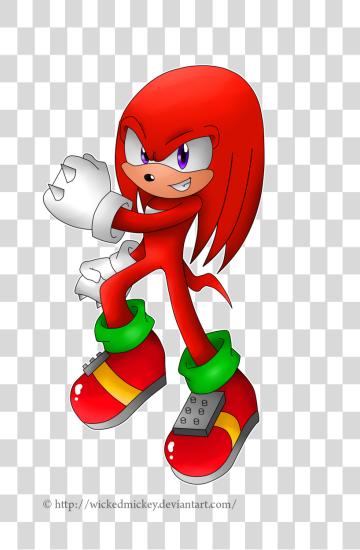 Download Knuckles the Echidna from the Sonic the Hedgehog PNG file