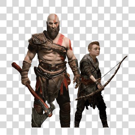 Download dios of War ragnarok kratos y atreus juntos PNG file