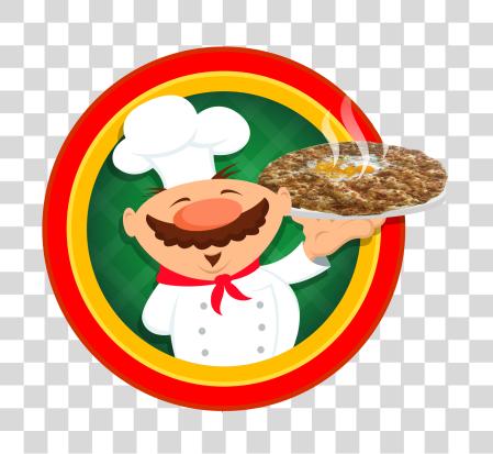 Download Appealing chef logotipo llevando lahmacun  PNG file