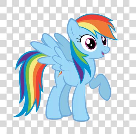 Download pequeño poni adorable y colorido caricatura personaje PNG file