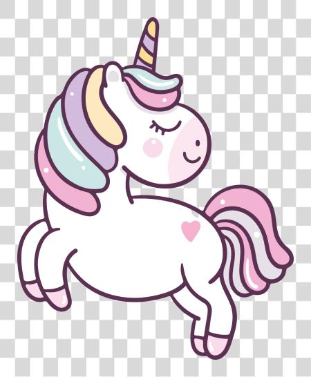 Download pequeño poni unicornio caricatura personaje en un juguetón pose PNG file