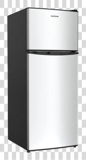 Download Mini Refrigerator in Stainless Steel PNG file