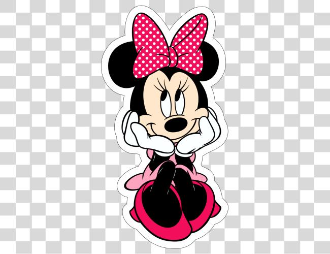 Download Minnie Mouse Cartoon Cute Wondering Clip Art