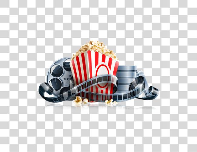 Download Popcorn Strip Movie Clip Art