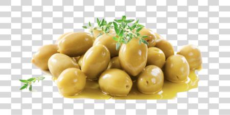 Download Green Olives with Thyme PNG file