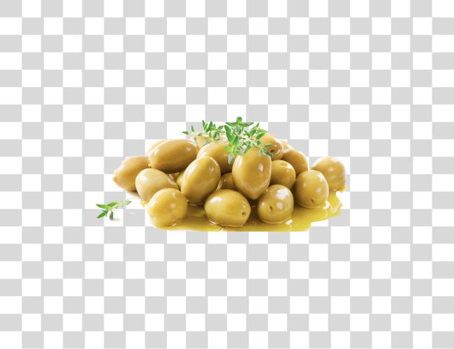 Download Green Olives with Thyme Clip Art