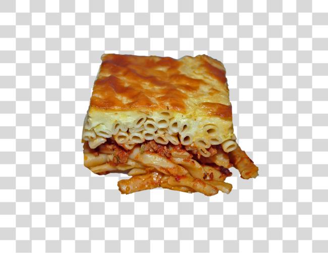 Download Pastitsio a Delicious Traditional Greek Baked Pasta Dish Clip Art