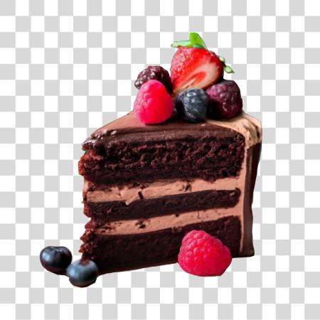 Download chocolate baya pieza Of Cake PNG file