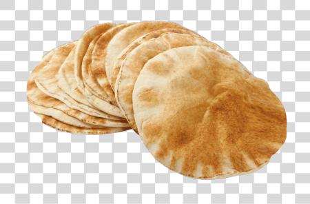 Download Stack of Round Flatbreads Pita Bread  PNG file