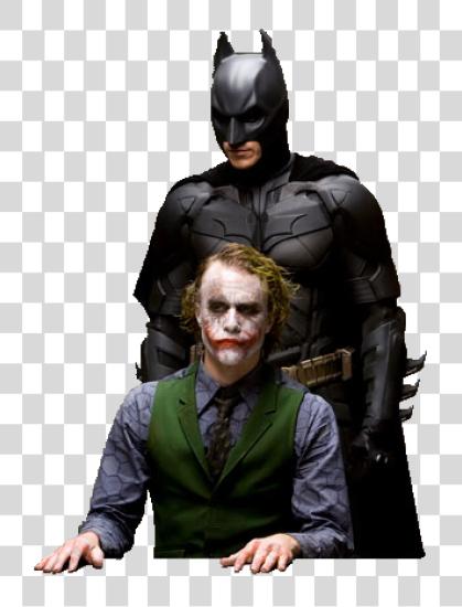 下载 Batman Joker 和 Batman PNG file