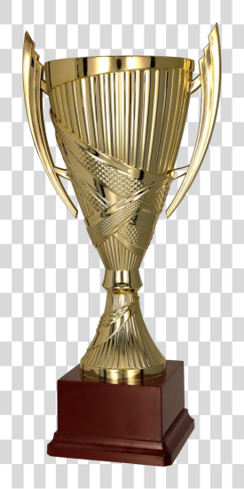 Download Real Champions Trophy with Gold Material PNG file