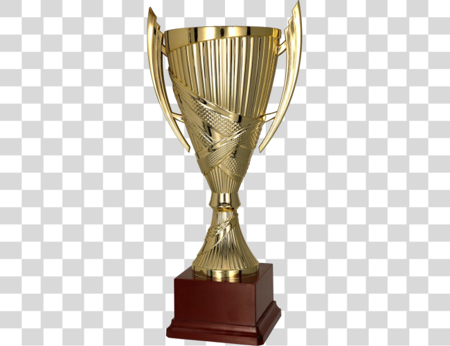 Download Real Champions Trophy with Gold Material Clip Art