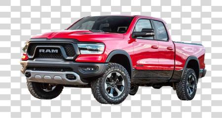 Download esquivar rojo Ram pickup truck PNG file