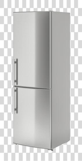 Download inoxidable acero fondo congelador refrigerador PNG file