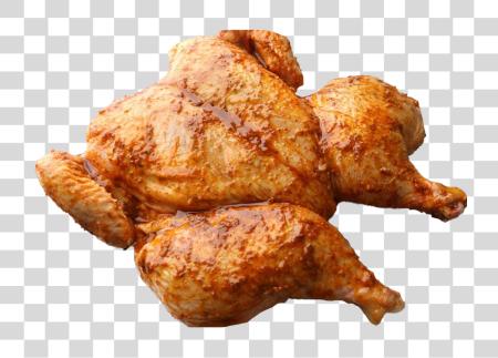 Download Golden Roast Chicken  PNG file