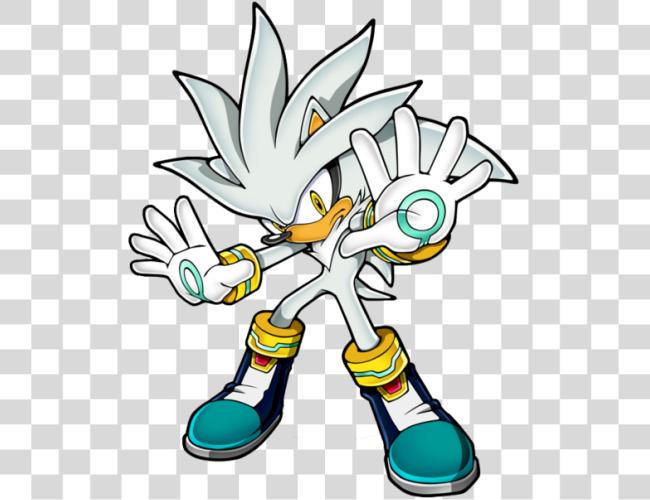 Download Silver the Hedgehog in Sonic Franchise Games Clip Art