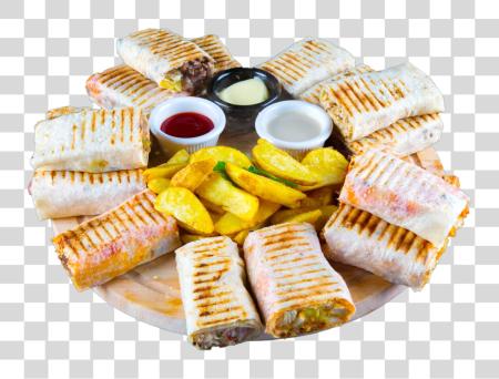 Download plato of saj shawarma envolturas Meal PNG file