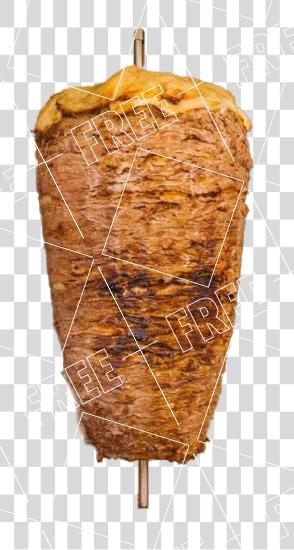 Download vertical rotisserie shawarma cone PNG file