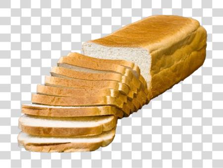 Download loaf of sliced white bread  PNG file