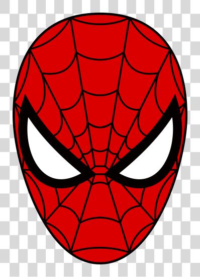 Download Spider Man Mask Cartoon PNG file