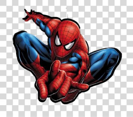 Download spider man swinging through the air PNG file